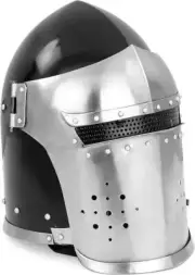 Helmet Barbuta Visored Medieval Knight Armor Warrior Accessories