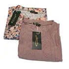 Bundle of 2 Women's Tops Shirts Size Large Cottage Cabin Mauve Pink Floral NWT