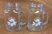 Shock Top Lemon Shandy 16 oz. Mason Jar Style Glasses Set of Two (2) New & F/S