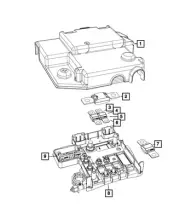 Genuine Mopar Midi Fuse 68365727AA