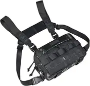Fly Fishing Chest Pack,Utility Chest Pack - Pouch Vest Jogging Carrier Tackle Storage for Women Outdoor Activities Hunting Camping Cycling Hiking Workouts