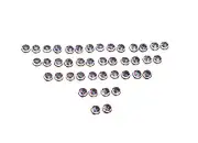 WHOLESALE 21PR 925 SOLID STERLING SILVER CUT MYSTIC TOPAZ STUD EARRING LOT z783