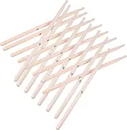 Kisangel 20pcs Professional Maple Drumsticks with Non Slip Grip Durable Drum Sticks for Acoustic Electronic Drums for Beginners Professionals