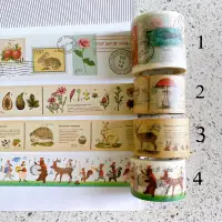 在飛比找蝦皮購物優惠-紙膠帶 分裝 100 cm日本製  松鼠 玫瑰 兔子 郵票 