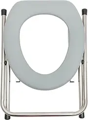 1Pc Foldable Portable Toilet Stool for Elderly Lightweight and Durable Commode Chair Thicken Design for Stability Strong Load Bearing Capacity for Bathroom Use