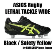 ASICS Rugby Shoes LETHAL TACKLE WIDE 1111A263.001 Black / Safety Yellow