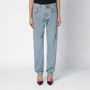 [Moschino] Light blue denim jeans with rivets 40 IT Light blue