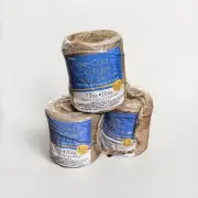 Jute Cord Twine String Rope 3Ply 204g Natural Burlap (3) Rolls DIY