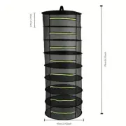 8-Layer Hanging - Flower Herb - Drying Net with Zippers