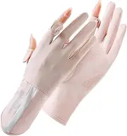 [SUJAYU] UV Protection Gloves Driving Gloves Women, Full Finger UV Gloves Sun Gloves Sun Protection Gloves, Thin Gloves UV Light Gloves Women Cycling Gloves for Women