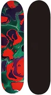 Sports Skateboards, (Particle Pattern) Double Tilt 31-inch 7-Layer Hard Rock Maple Professional Street Brushing Four-Wheel Skateboard Suitable for Young Adults