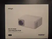 Akiyo Wi-Fi Mini Projector LED 720p HDMI - NEW