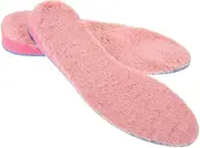 minkissy 1 Pair Plush Height Increase Insoles for Women Thick Warm Boot Inserts Comfortable Rabbit Fur Replacement for Cold Weather Lift for Enhanced Confidence and Comfort