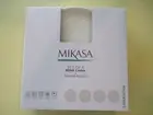 NEW MIKASA SAMANTHA SET OF 4 WHITE BONE CHINA 10.5" COUPE DINNER PLATES IN BOX