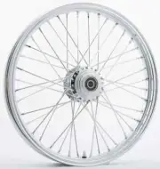 HD Chrome Single Disc 40 Spoke Front Wheel 21X2.15 Harley Dyna Super Glide 95-99
