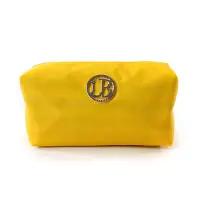 在飛比找momo購物網優惠-【Le-junev】金色圓牌彩虹化妝手拿包 - 黃色(L11