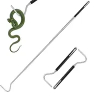 NorthSpoor Mini Snake Hook, Stainless Steel Portable Retractable Reptile Hook, Grabber Kit Outdoor Rattlesnake Reptile Handling Tool (2 Pieces)