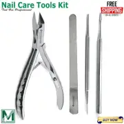 6Pcs Manicure Nail Care Kit Half Gold Nail Clipper Nail Files Rasp Foot Filer