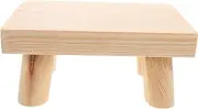 ERINGOGO Wooden Stool for Portable Step Stool Friendly Footrest Engaging Design for Home Use for Adults