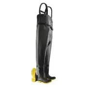 Men's Steel Toe Chest Wader Waterproof Boot Oil Resistant Safety Black Size 12