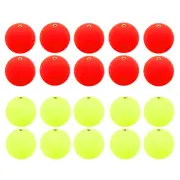 30pcs Fishing Bobber 30mm Slip Foam Floats Buoy Rig Stoppers Red Yellow