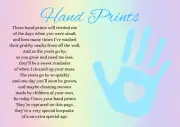 Baby Handprints Keepsake, Digital Gift, DIY Print & Frame, Ideal Shower Gift