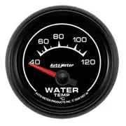 Autometer ES Series Water Temperature Gauge Electric - 40 - 120 C, 2 1/16 Inch, Short Sweep, AU5937-M