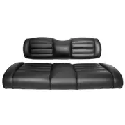 Premium Vinyl Seat Cushions for GTW Mach3 Golf Cart Rear Seat - Black