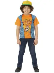 Stranger Things Boys Dustin Roast Beef Costume Shirt