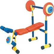 Kids Fitness Dumbbell Set, Weight Bench Adjustable Barbell, Suitable for Children Aged 6-9 in Kindergarten, Home