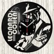 Leonard Cohen Vinyl Record Wall Clock Decor Handmade 1187