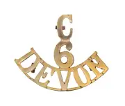 C.6 Devon Shoulder Title Brass Metal