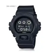 Casio G-SHOCK Watch DW-6900BB-1 - Matte Black with Shock Resistance and 200M