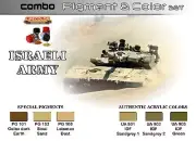 Lifecolor #LFC-SPG01 Israeli Army Pigment and Color Acrylic Paint Set