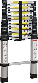 Durable Ladder Telescoping Extension Ladder,Telescopic Folding Ladder 4.6-23Ft Aluminium Extension Ladder A-Frame/Straight Ladder(Size:5.8M/19Ft)
