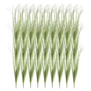 24Pcs Artificial Grass Plants, 20.5" Plastic Fake Wheat Grass Greenery, Red