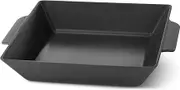 DASH Zakarian by Dash 11" Nonstick Cast Iron Grilling & Roasting Pan for Vegetables, Meats, Seafood & More - Black