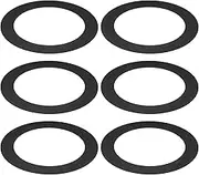 uxcell Goof Rings for 6/8 Inch Recessed Can Lighting Down Light, 6 Pcs Metal Goof Trim Rings Cover, Outer Diameter 8.66-inch, Inner Diameter 6.29-inch, Matte Finish Black, Flush Mount
