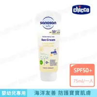 在飛比找momo購物網優惠-【sanosan官方直營】珊諾baby防曬水潤乳霜SPF50