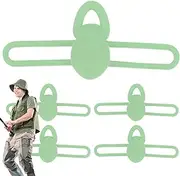 Fishing Hook Holder | Set of 5 Rubber Fish Bait Keeper - High Elasticity, Multi Functional Fishing Tackle, Portable Accessories for Beginner Angler