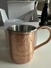 NIB TITO'S Handmade Vodka Copper Moscow Mule Mug Cup Austin Texas
