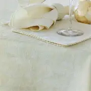 Damask Embossed Tablecloth 170 x 360 cm Ivory (aka Whisper White)