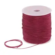 1mm Nylon Satin Cord 305 Yards Bracelet String Beading Thread, Date Red
