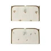 Cartoon Baby Changing Mat Embroidery Urine Changer Pad Water Proofing Fabric