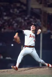 Frank Tanana California Angels pitches v the Baltimore Orioles at - Old Photo 1