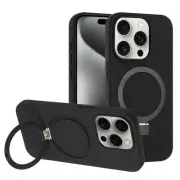 For iPhone 16e 15 14 13 Plus Pro Max Case Magnetic Hinge Kickstand Ring Cover