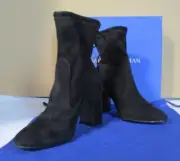 Stuart Weitzman Benita Black Suede Ankle Boots - Size 6 NIB $575 Made in Spain