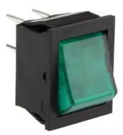 Illuminated Double Pole Single Throw (DPST) Rocker Switch Panel Mount 197-7816