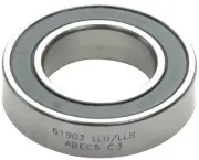 Enduro 61903 LLU/LLB Radial Cartridge Bearing - ABEC-5, CN Clearance, 17mm x 30m