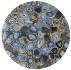 30" Natural Agate Table Top Handmade Work Unique Natural Stone Centerpiece
